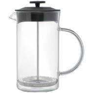 Cafeteira 600ml Prensa Francesa De Vidro Borossilicato E Tampa De Plástico Lyon Preta